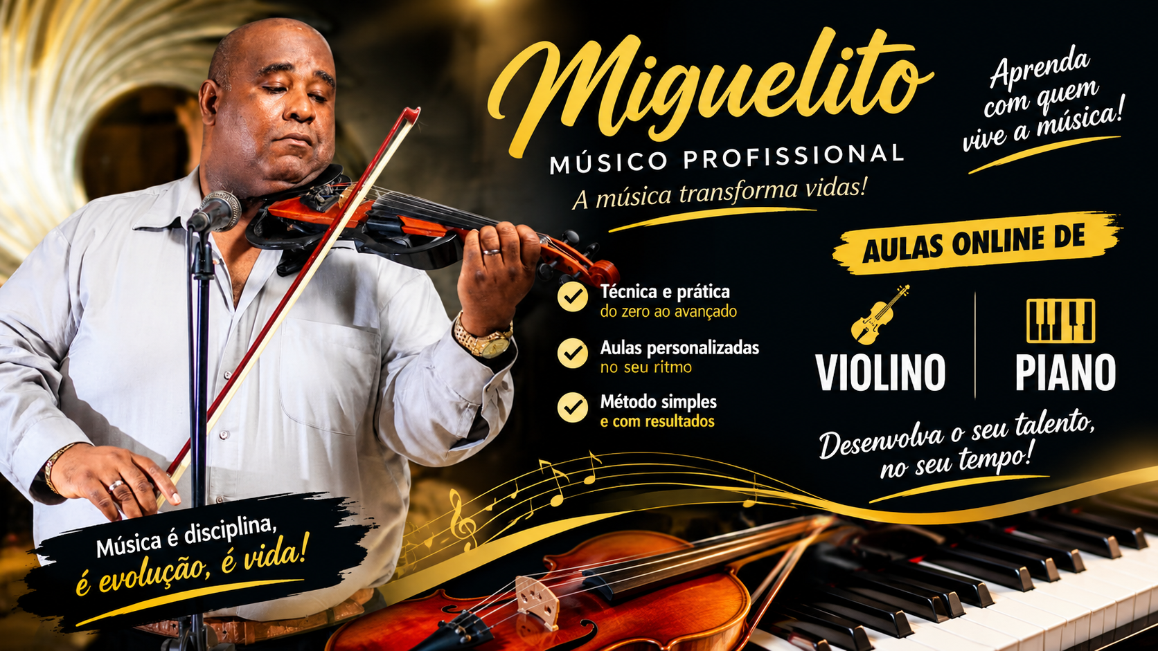 Miguelito — músico profissional